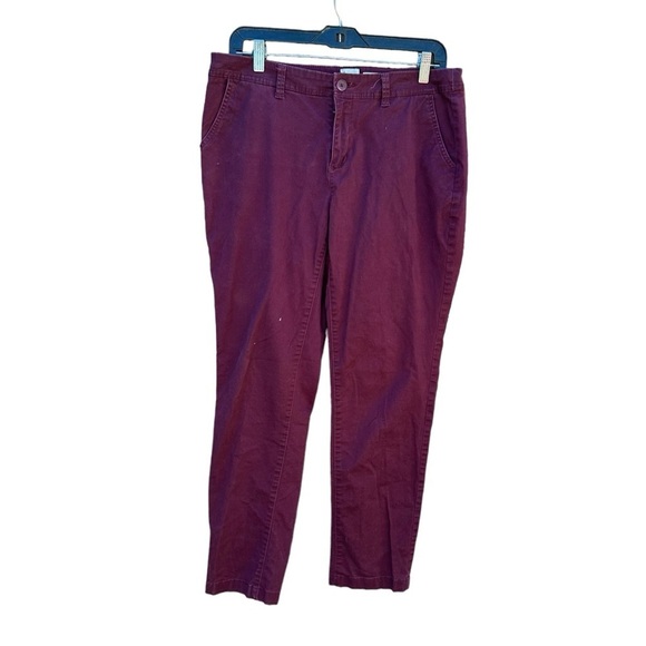 a new day Women's Burgundy Straight Leg Pants - Picture 1 of 3